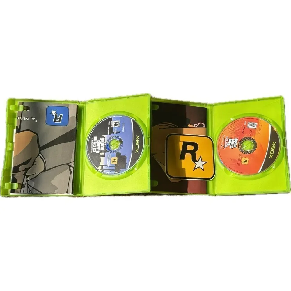 Grand Theft Auto Double Pack (Microsoft Xbox, 2003) Rockstar Games Auto 3 & Vice